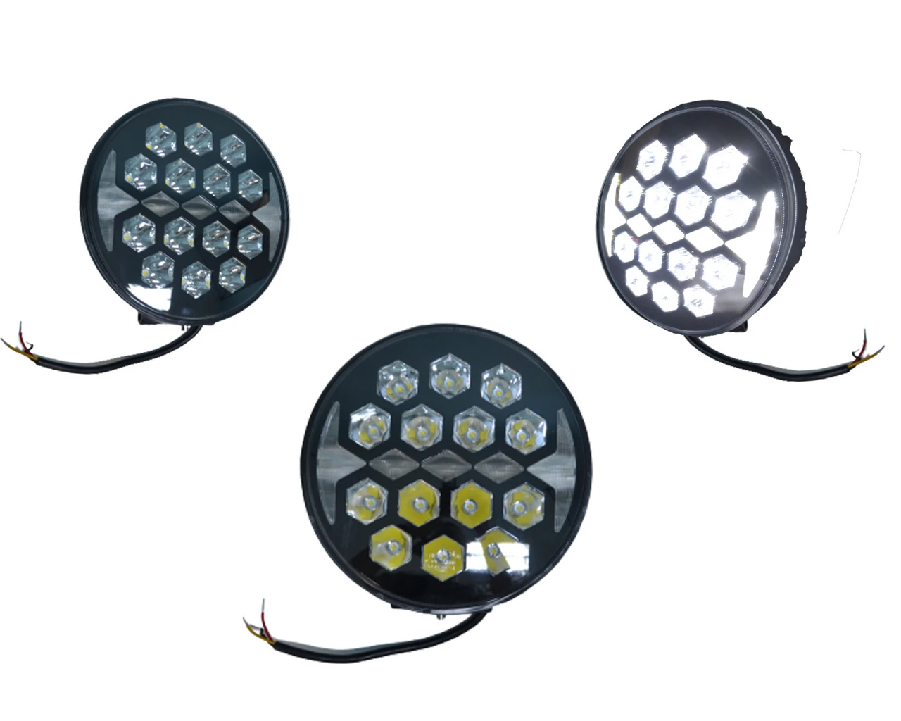 Кръгъл- LED- халоген-Jumbo Batman,жълт габарит,70W