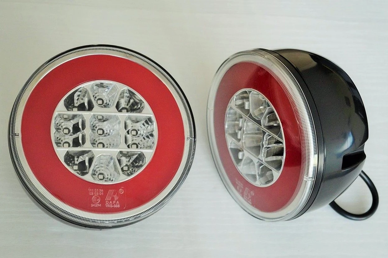 Кръгъл LED стоп с 4 функции - 12/24V, неон светлина, е- маркиран trs008-2.jpg