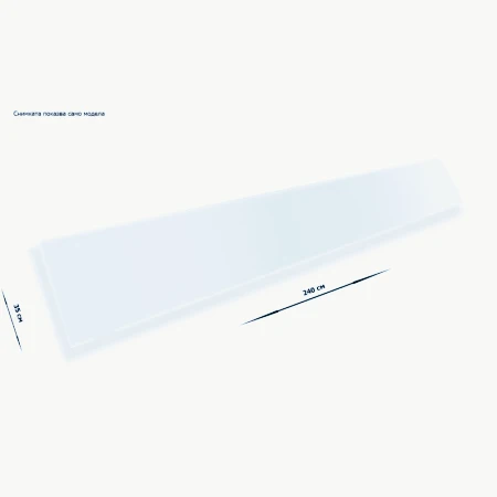 Дълъг бял калобран за SCANIA, с грифини – 35 х 240 см