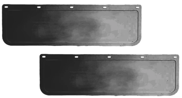 Черни задни релефни калобрани за DAF, 18 х 60 см