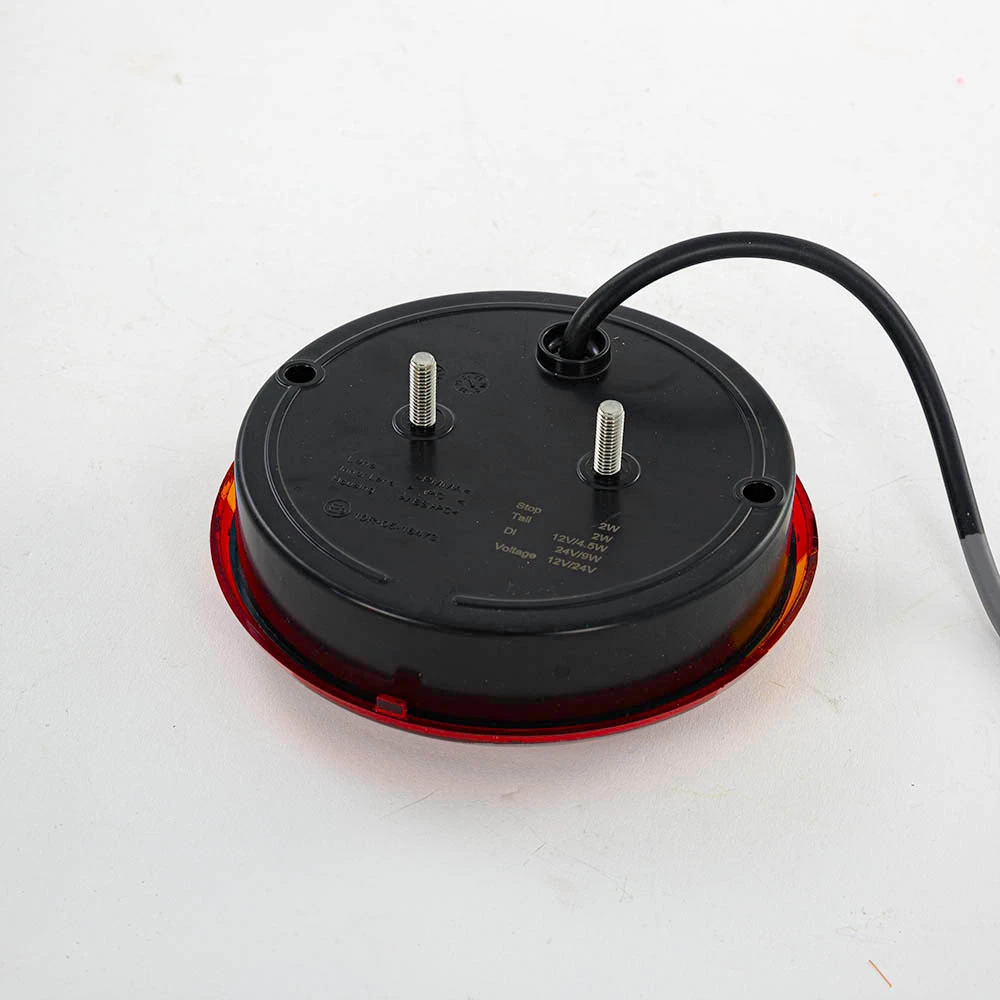 Кръгъл- LED- стоп – с -динамичен мигач, 10-30V, ЧЕРВЕНО-ЖЪЛТО,е-маркиран