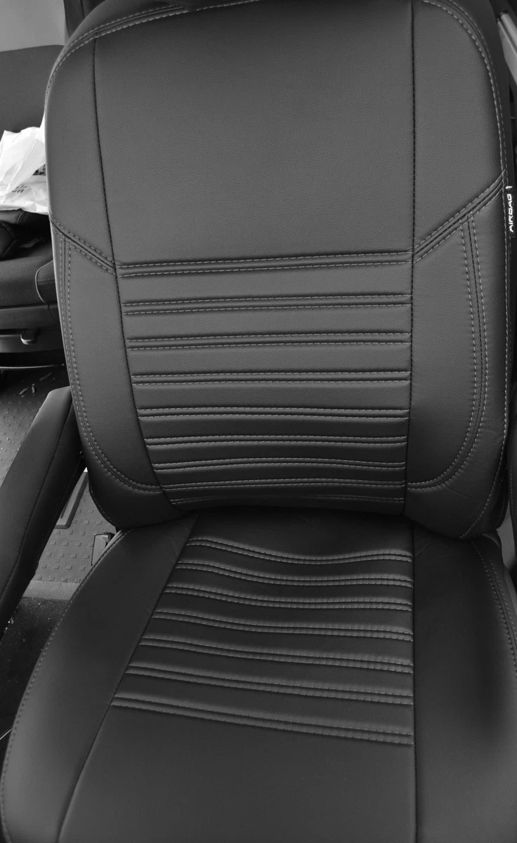 Кожена тапицерия за седалки за Mercedes Sprinter 2019 - Черна с черен шев Кожена тапицерия за седалки за Mercedes Sprinter 2019 - Черна с черен шев