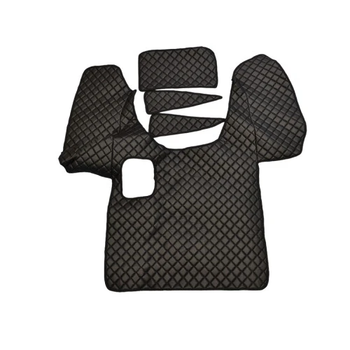 Централна коженa стелкa за Mercedes Axor 2005/12, Atego 2010/12, ръчни скорости, черна