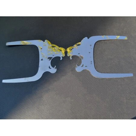 Дръжка врата с надпис за MAN ,с лъв, цяла к-т,черна