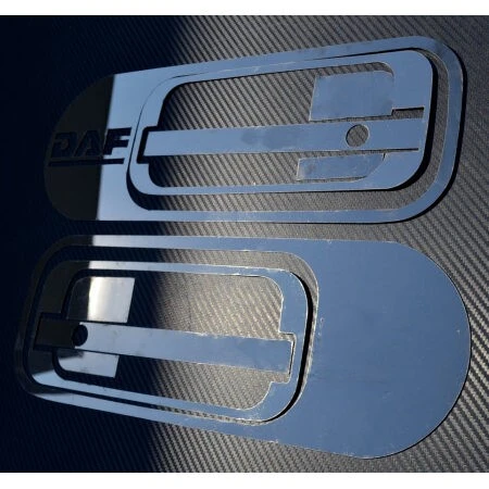 Огледална декорация дръжка на  врата за DAF XF 95-105,к-т,черна