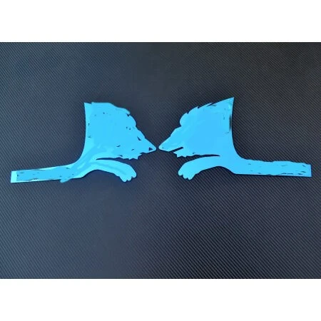 Дръжка врата с надпис за MAN с лъв,цяла,к-т,синя