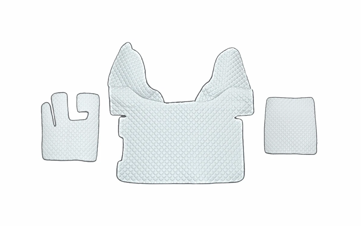 Кожени стелки за DAF 105, с ръчни скорости - бели