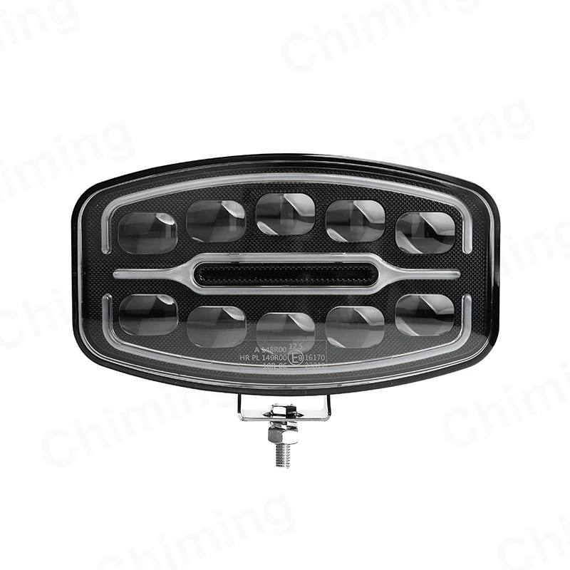 LED халоген тип Hella, 55W, с бяла и жълта DRL светлина, 10 диода