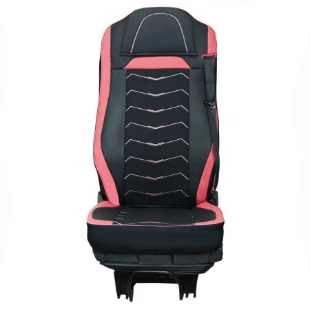 Калъфи за седалки за MERCEDES ACTROS MP4 2016-2021 - Черни с червено