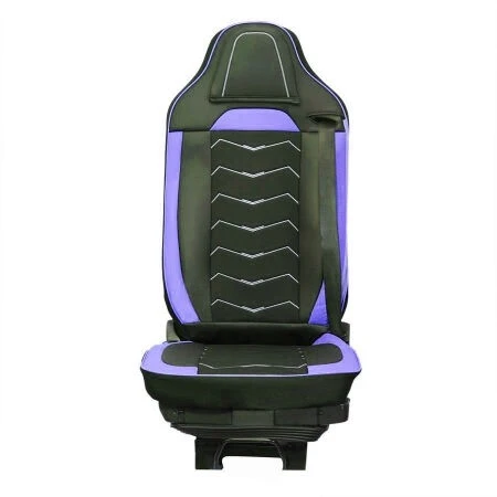 Калъфи за седалки за RENAULT T 2014+ Черни със синьо