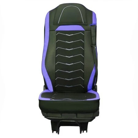 Калъфи за седалки за MERCEDES ACTROS 2021+ черни със синьо