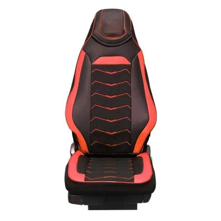 Калъфи за седалки за Scania R 2004/2016 - Черни с червено