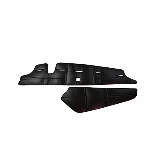 Черни кожени стелки за табло за Volvo FH5 2021+ със сензор, гладка кожа с елементи