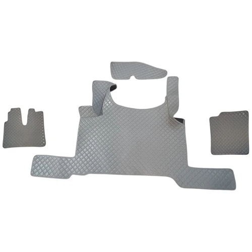 Светло сиви кожени стелки за MAN TGX 2021+ – без ADR спирачка, Non-slip