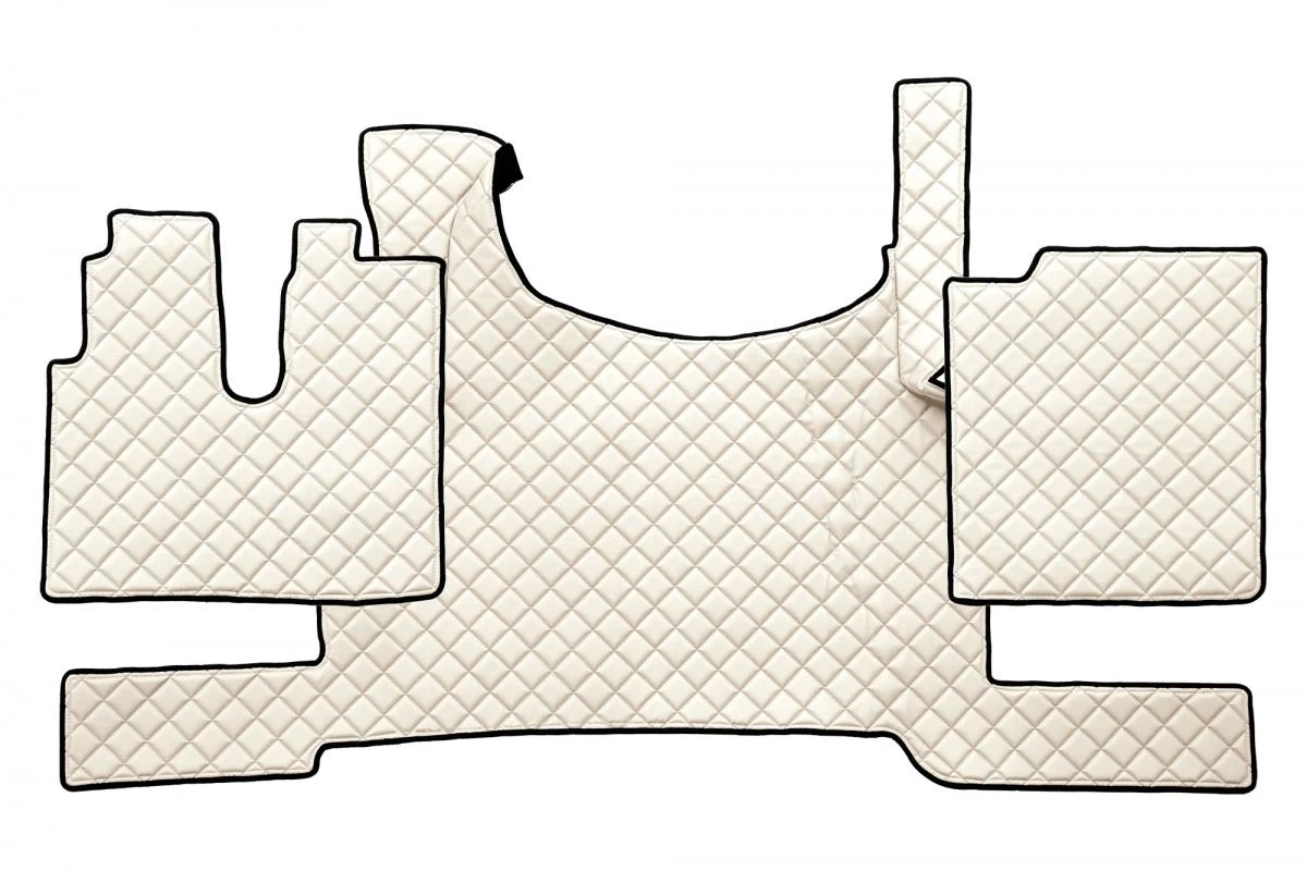 Бежови кожени стелки за MAN TGX 2021+ без ADR спирачка, Non-slip